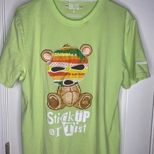 BKYS Neon Green short sleeve t shirt